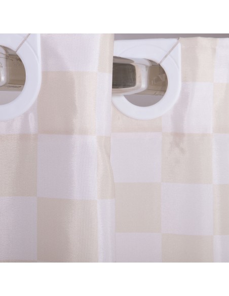 ΚΟΥΡΤΙΝΑ ΜΠΑΝΙΟΥ EASY 180Χ180 - BEIGE