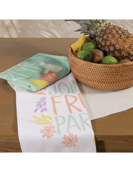 ΠΟΤΗΡΟΠΑΝΟ FRUIT PARTY ΒΕΛΟΥΤΕ 40Χ60 - WHITE 2