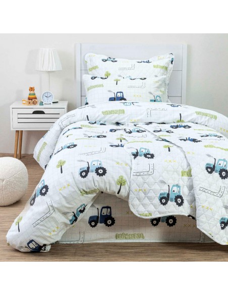 Σετ Παιδικά Σεντόνια + Κουβερλί Trucky