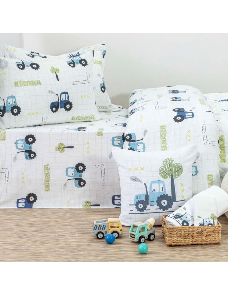 Σετ Παιδικά Σεντόνια + Κουβερλί Trucky