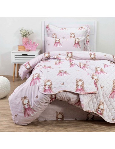 Σετ Παιδικά Σεντόνια + Κουβερλί Little Queen