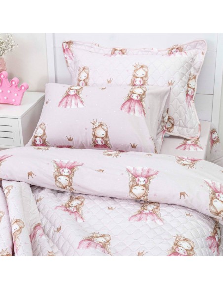 Σετ Παιδικά Σεντόνια + Κουβερλί Little Queen