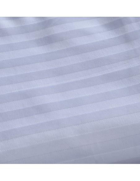 Σεντόνι Λευκό Sensei ρίγα 1cm Βαμβακοσατέν 185x290 | 100% ΒΑΜΒΑΚΙ 240TC