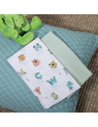 ΣΕΝΤΟΝΙΑ ΛΙΚΝΟΥ ALPHABET MONSTER 70x120 PISTACHIO