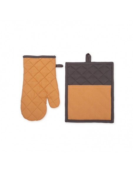 Σετ Πιάστρα Γάντι Perfetto Mustard