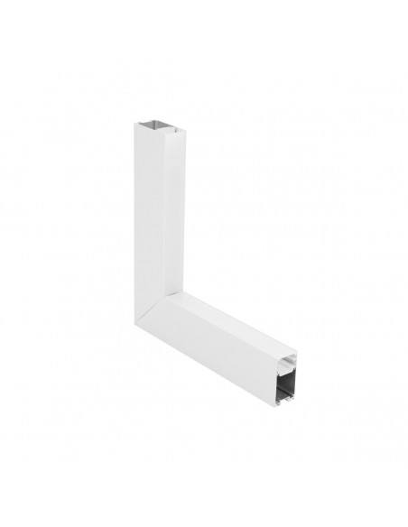 GLOBOSTAR® ALP-CORNER-IN90 LUMILINE 61769 Επιφανειακό / Κρεμαστό Προφίλ Αλουμινίου Γωνία με Λευκό Γαλακτερό Πατητό Κάλυμμα για Ταινίες LED IP20 - Λευκό Ματ - Μ30 x Π3.5 x Υ7cm