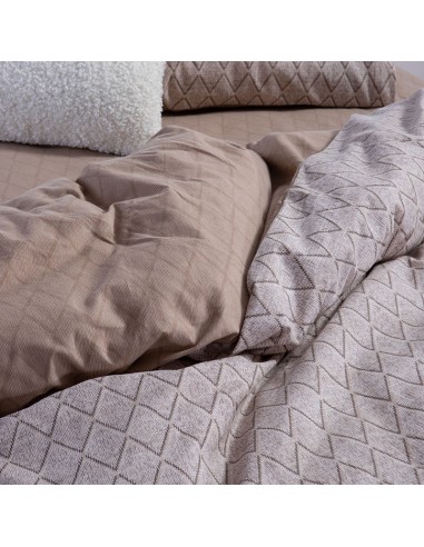 Σετ Σεντόνια Φανελένια Μονά 160x260 Torredo Beige