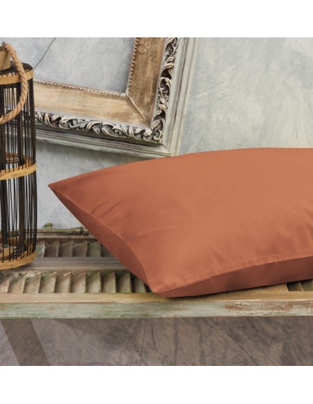 Μαξιλαροθήκες Μονόχρωμες Power Nap Premium - Brown, 50x70