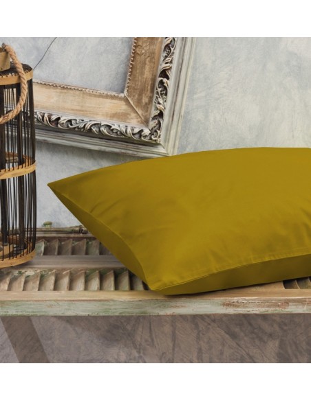 Μαξιλαροθήκες Μονόχρωμες Power Nap Premium - Khaki, 50x70