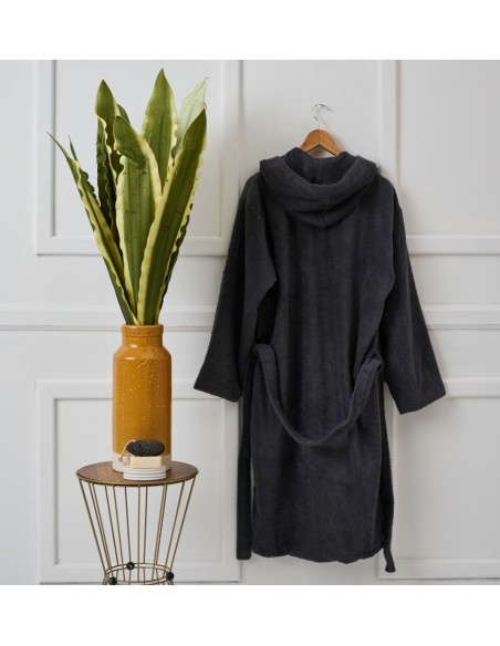 Μπουρνούζι με Κουκούλα Pure Cotton - Dusty Purple, Large