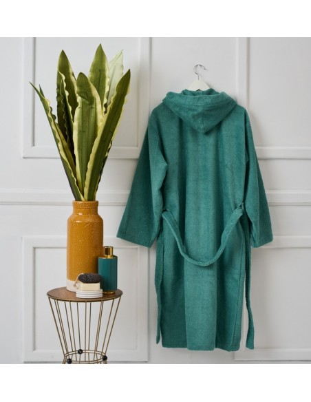 Μπουρνούζι με Κουκούλα Pure Cotton - Acqua, XX Large