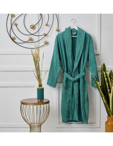 Μπουρνούζι με γιακά Pure Cotton - Acqua, Medium