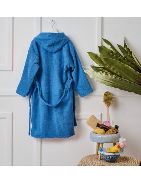 Νέο Μπουρνούζι με Κουκούλα Beauty Line - Blue, 2-4 ετών