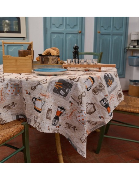 Τραπεζομάντηλα Κουζίνας Cook - Apricot, 140x180cm