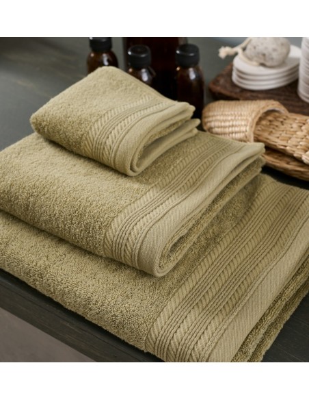 Πετσέτα Μονόχρωμη New Cotton Series - Olive, Χεριών 30x50