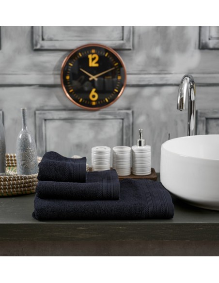 Πετσέτα Μονόχρωμη New Cotton Series - Black, Σώματος 75x150