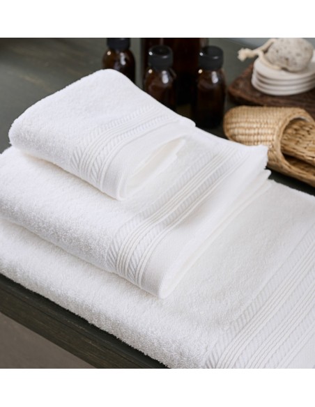 Πετσέτα Μονόχρωμη New Cotton Series - White, Σώματος 75x150