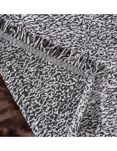 Ριχτάρι Καναπέ Chenille ANI Silver - Black -...