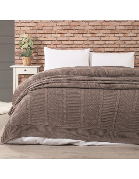 Κουβέρτα Πλεκτή Edenhill - Pink, Υπέρδιπλο (220x240)