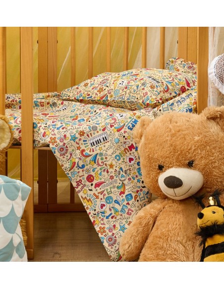 Σεντόνια Σετ Music - 120x160, 90x130+15, 30x40