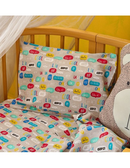 Σεντόνια Σετ Texts - 120x160, 90x130+15, 30x40