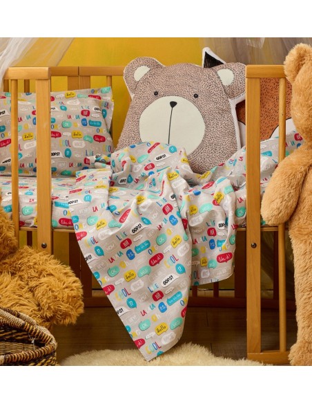 Σεντόνια Σετ Texts - 120x160, 90x130+15, 30x40