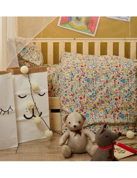 Σεντόνια Σετ Παιδικό Music - Μονά (2x 160x240 + 1 μαξ. 50x70)