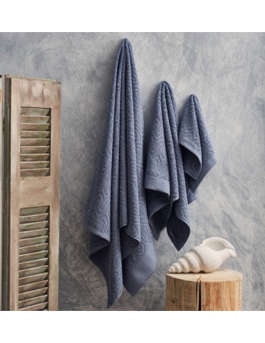 Πετσέτα Ζακάρ Sienna Dusty Blue - Προσώπου 50x100
