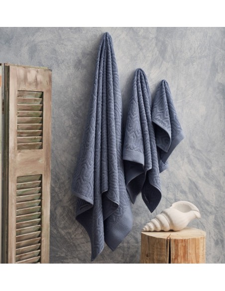 Πετσέτα Ζακάρ Sienna Dusty Blue - Σώματος 80x150