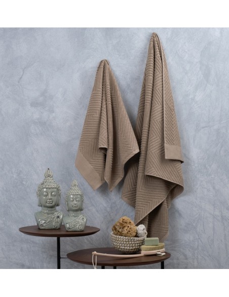 Πετσέτα Ζακάρ Venice Greige - Σώματος 80x150