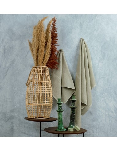 Πετσέτα Ζακάρ Pop Corn Dusty Green - Προσώπου...