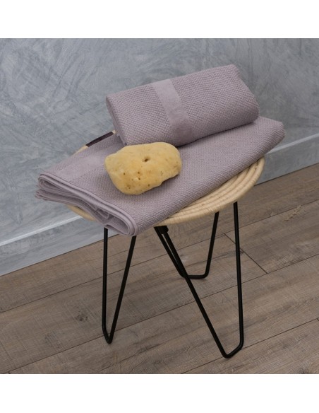 Πετσέτα Ζακάρ Pop Corn Grey - Σώματος 80x150