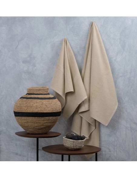 Πετσέτα Ζακάρ Pop Corn Beige - Σώματος 80x150