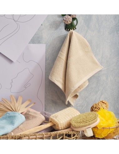Πετσέτα Ζακάρ Pop Corn Beige - Σώματος 80x150