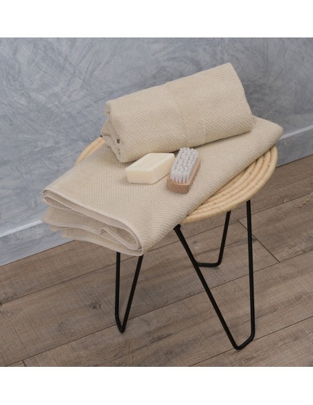 Πετσέτα Ζακάρ Pop Corn Beige - Σώματος 80x150