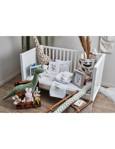 Πετσέτες Σετ με κέντημα Giraffe Pink - 75x150