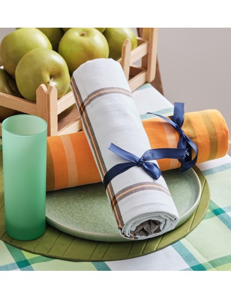 Τραπεζομάντηλα Νηματοβαφή Κουζίνας Simple - White, 140x140cm