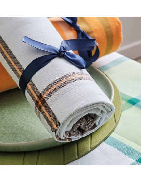 Τραπεζομάντηλα Νηματοβαφή Κουζίνας Simple - White, 140x140cm