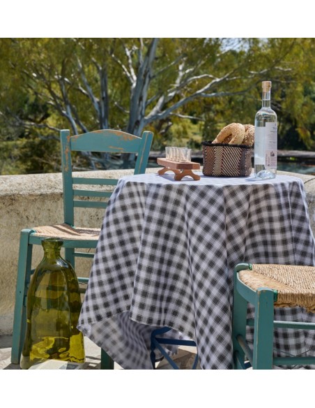 Τραπεζομάντηλα Κουζίνας Checkered - Grey, 140x140cm