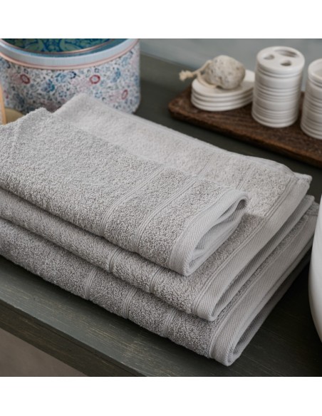 Πετσέτα Μονόχρωμη Lovable - L.Grey, Προσώπου 50x100