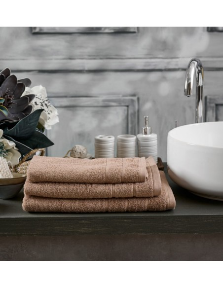 Πετσέτα Μονόχρωμη Lovable - Latte, Προσώπου 50x100