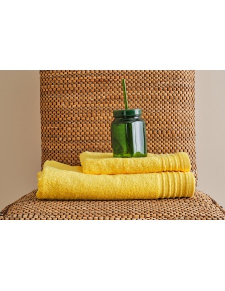 Πετσέτα Μονόχρωμη Baboo - Yellow, Προσώπου 50x100