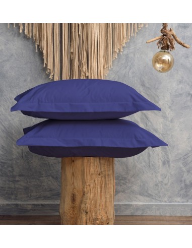 Μαξιλαροθήκες Μονόχρωμες Melody - Blue Night,...