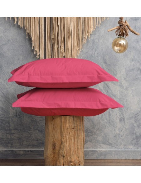 Μαξιλαροθήκες Μονόχρωμες Melody - Confetti, 50x70+5 cm Oxford