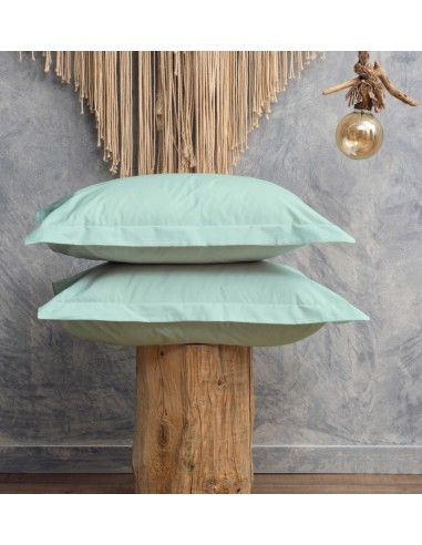Μαξιλαροθήκες Μονόχρωμες Melody - Mint, 50x70+5...