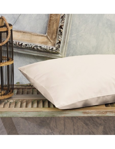Μαξιλαροθήκες Μονόχρωμες Power Nap - Ivory, 50x70