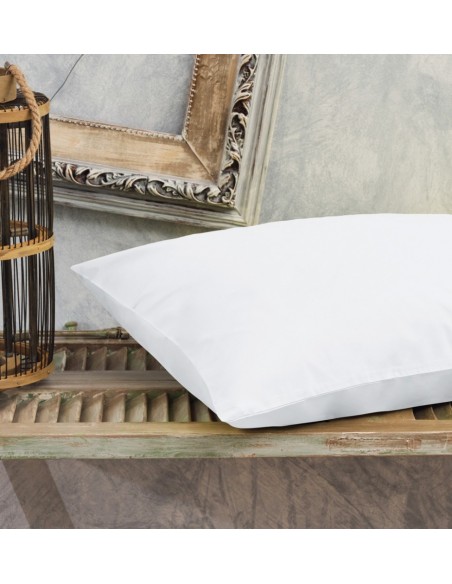 Μαξιλαροθήκες Μονόχρωμες Power Nap - White, 50x70