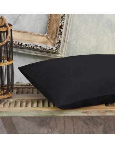 Μαξιλαροθήκες Μονόχρωμες Power Nap - Black, 50x70