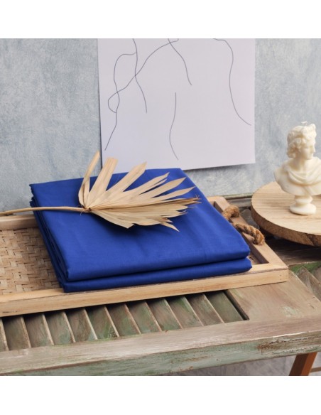 Παπλωματοθήκη Μονόχρωμη Power Nap - Blue, Υπέρδιπλο (220x240)