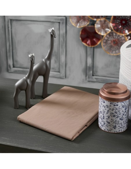 Παπλωματοθήκη Μονόχρωμη Power Nap - Brown, Διπλό (200x240)